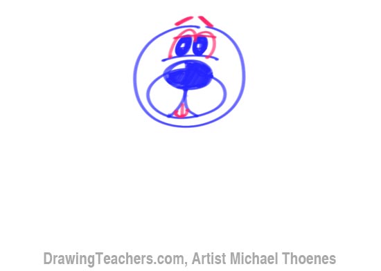 How to Draw a Cartoon Dog Step