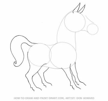 draw horse. How to Draw a Horse Step 3