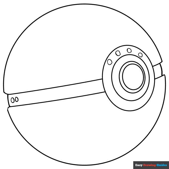 Free printable pokeball coloring page