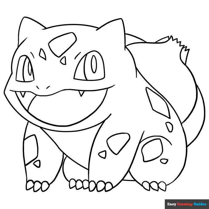 Free printable bulbasaur coloring page