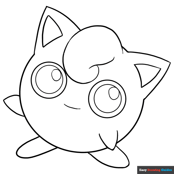 Free printable jigglypuff coloring page