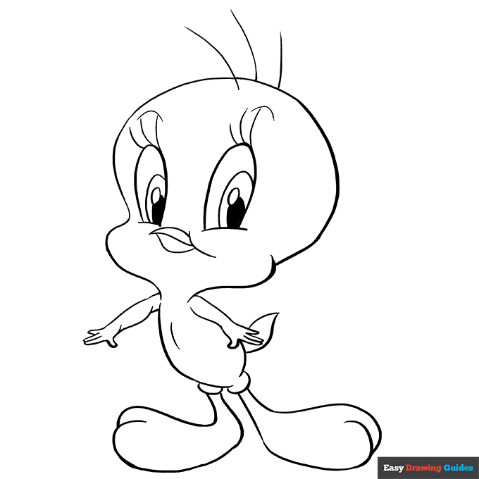 Free printable tweety bird coloring page