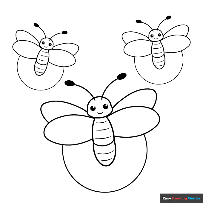 Free printable firefly coloring page