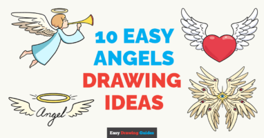 10 Easy Angels Step-by-Step Drawing Tutorials
