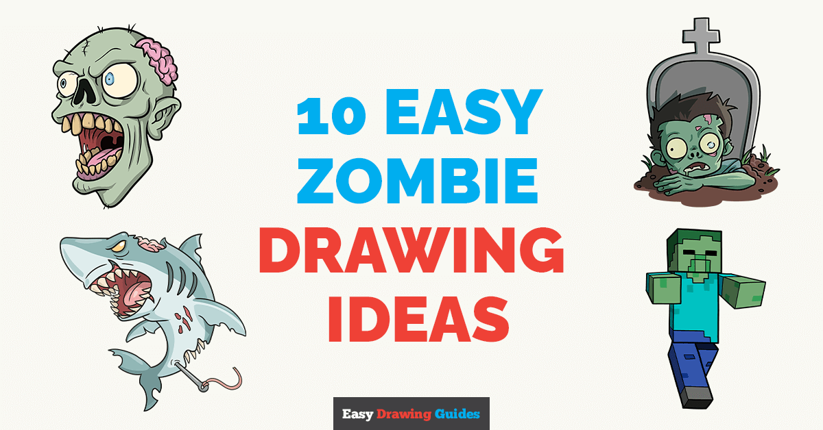 10 Easy Zombie Drawing Tutorials for Kids Featured Image