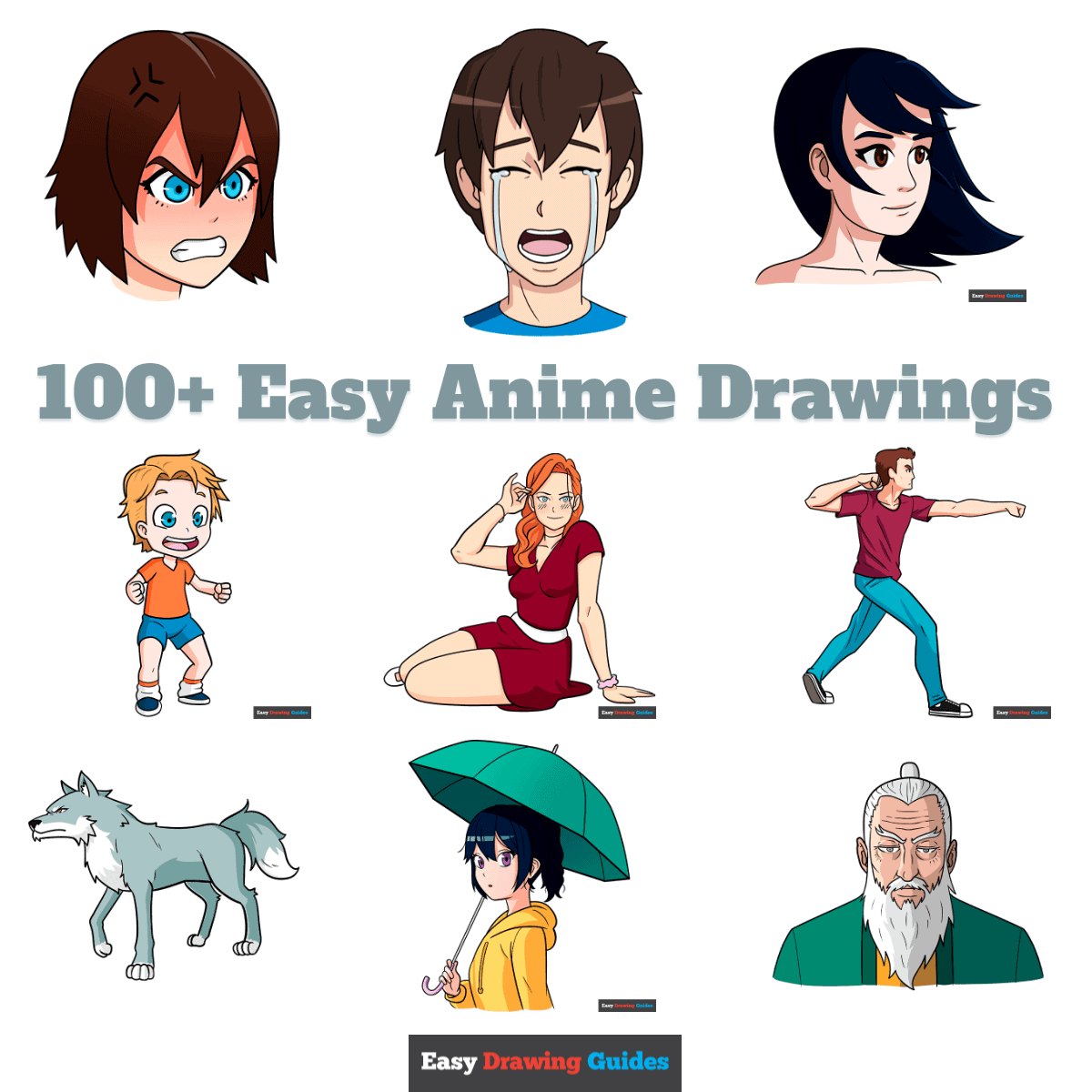 100+ Easy Anime Drawings