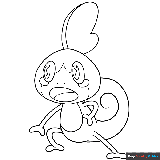 Free printable sobble Pok&eacute;mon coloring page