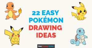 22 Easy Pok&eacute;mon Drawing Tutorials Featured Image