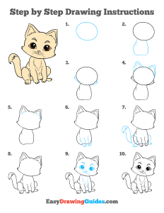 449 how to draw a kitten - ebook step page thumbnail 300h