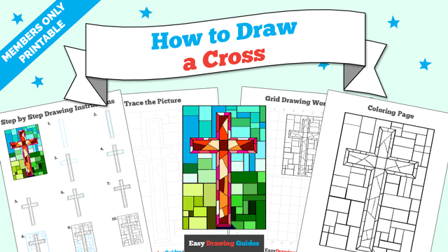 Printables thumbnail: How to draw a Cross