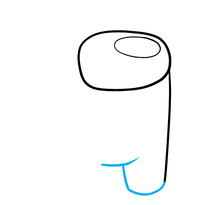 How to Draw an Among Us Character Step 05