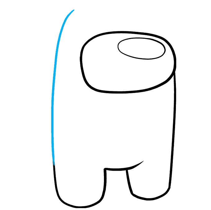 How to Draw an Among Us Character Step 07