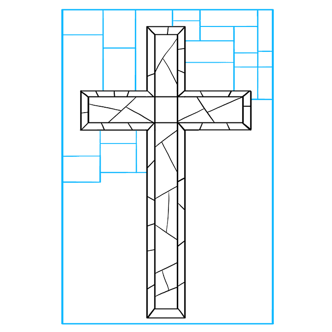 How to Draw a Cross Step 08