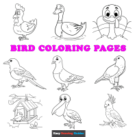 Free Bird Coloring Pages for Kids - 61 Printable Sheets