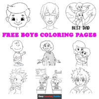 Free Boys Coloring Pages for Kids &ndash; 42 Printable Sheets