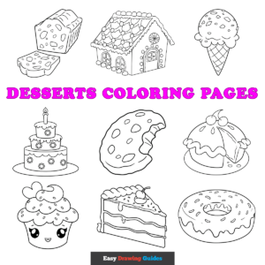 Desserts Coloring Pages - Featured Image