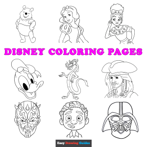 Free printable disney coloring sheets - featured image