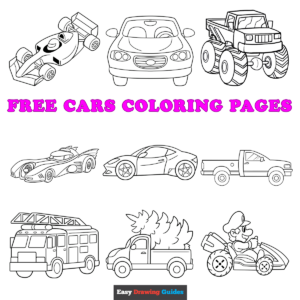Free printable cars coloring sheets - featured image