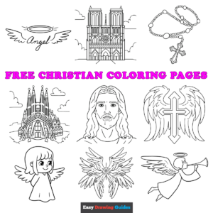 Free printable christian coloring sheets - featured image