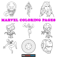 Free Marvel Coloring Pages for Kids - 21 Printable Sheets