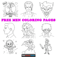 Free Men Coloring Pages for Kids &ndash; 61 Printable Sheets