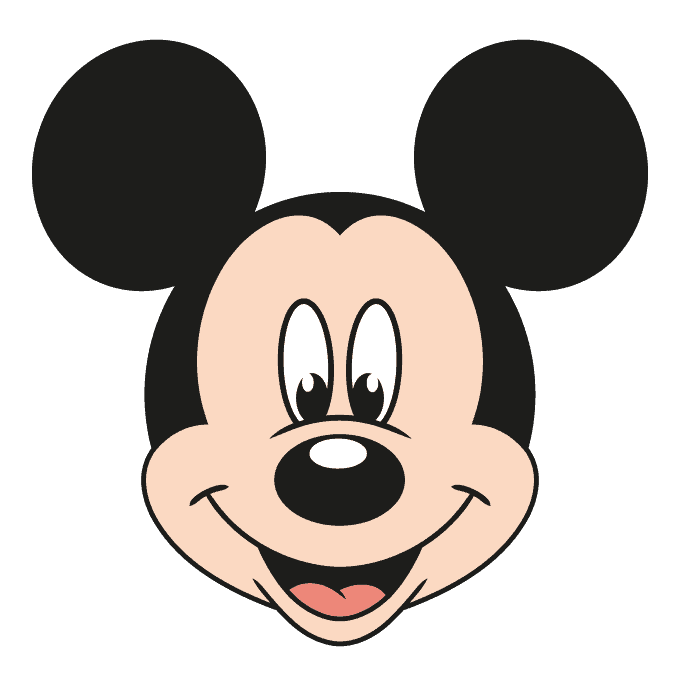 Easy Mickey Mouse Face step-by-step drawing tutorial: Step 11