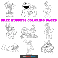 Free Muppets Coloring Pages for Kids - 10 Printable Sheets