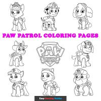 Free PAW Patrol Coloring Pages for Kids - 11 Printable Sheets
