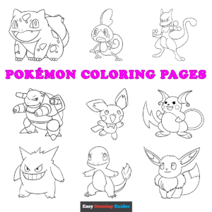Free printable pokemon coloring sheets - featured image