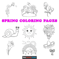 Free Spring Coloring Pages for Kids - 37 Printable Sheets