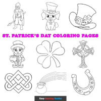 Free St. Patrick's Day Coloring Pages for Kids - 11 Printable Sheets