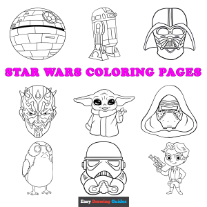 Free printable star wars coloring sheets - featured image