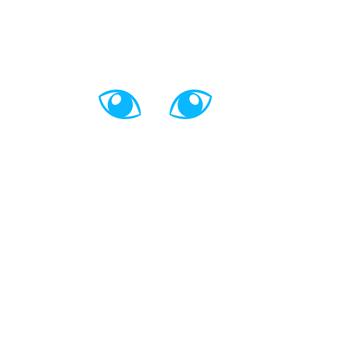 Easy Step-by-Step Cat Drawing for Kids step-by-step drawing tutorial: step 1