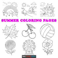 Free Summer Coloring Pages for Kids - 51 Printable Sheets