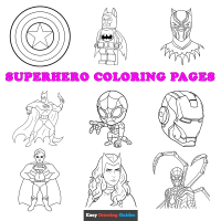 Free Superhero Coloring Pages for Kids - 49 Printable Sheets