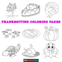 Free Thanksgiving Coloring Pages for Kids - 13 Printable Sheets