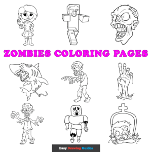 Zombies Coloring Pages - Featured Image