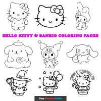 Free Hello Kitty & Sanrio Coloring Pages for Kids - 11 Printable Sheets