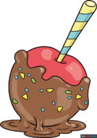 How to Draw a Candy Apple