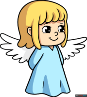 How to Draw a Cartoon Angel