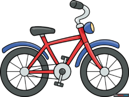 How to Draw a Cartoon Bicycle