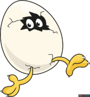 How to Draw a Cartoon Egg