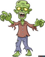 How to Draw a Cartoon Zombie