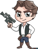 How to Draw a Chibi Han Solo from Star Wars