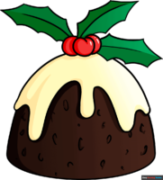 How to Draw a Christmas Pudding