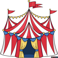How to Draw a Circus Tent