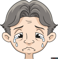 How to Draw a Crying Face