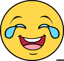 How to Draw a Crying Laughing Emoji