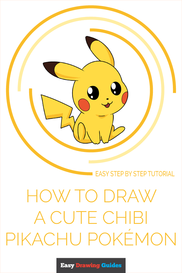 how to draw a cute chibi pikachu pok&eacute;mon pinterest image