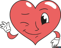 How to Draw a Cute Heart Smiley Face